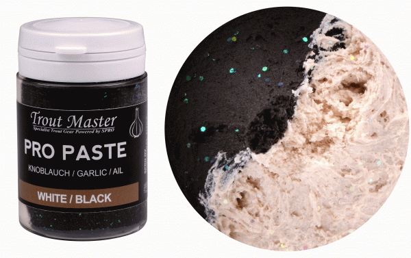 trout master paste white black glitter